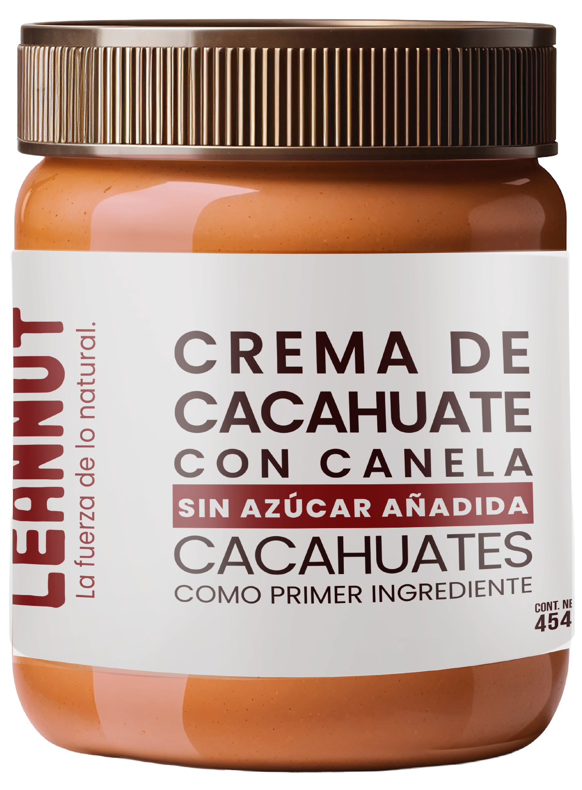 Crema de cacahuate Con canela